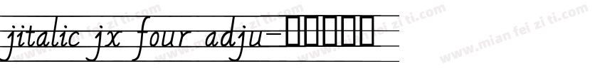 jitalic jx four adju字体转换